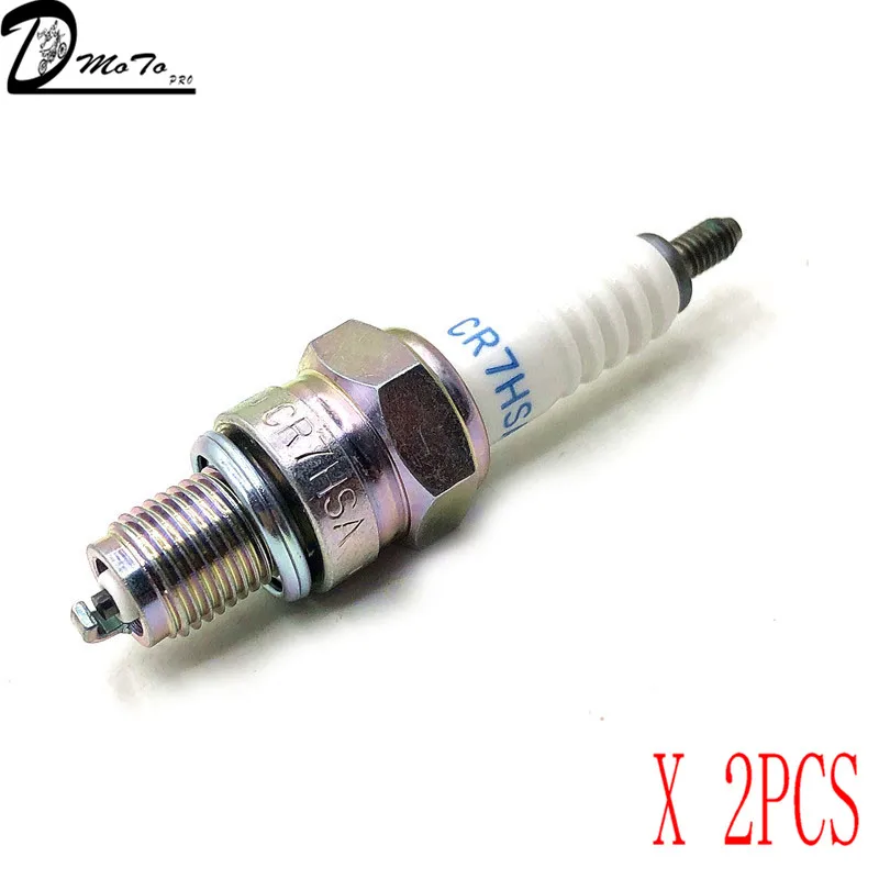 2 pcs SPARK PLUG CR7SHA #4549 C7HSA #4629 D8EA #2120 DR8EA #7162 For NGK 4 stroke Engine, Dirt Pit Bike, ATV, motocross - Image 4