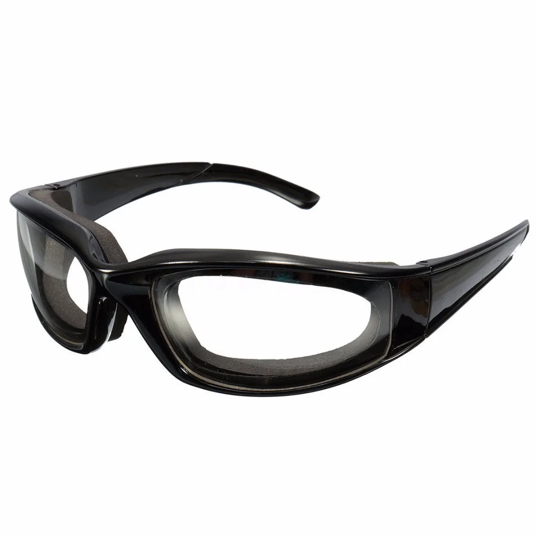 Black Tears Free Onion Goggles Glasses Kitchen Slicing Eye Protect Built In Sponge