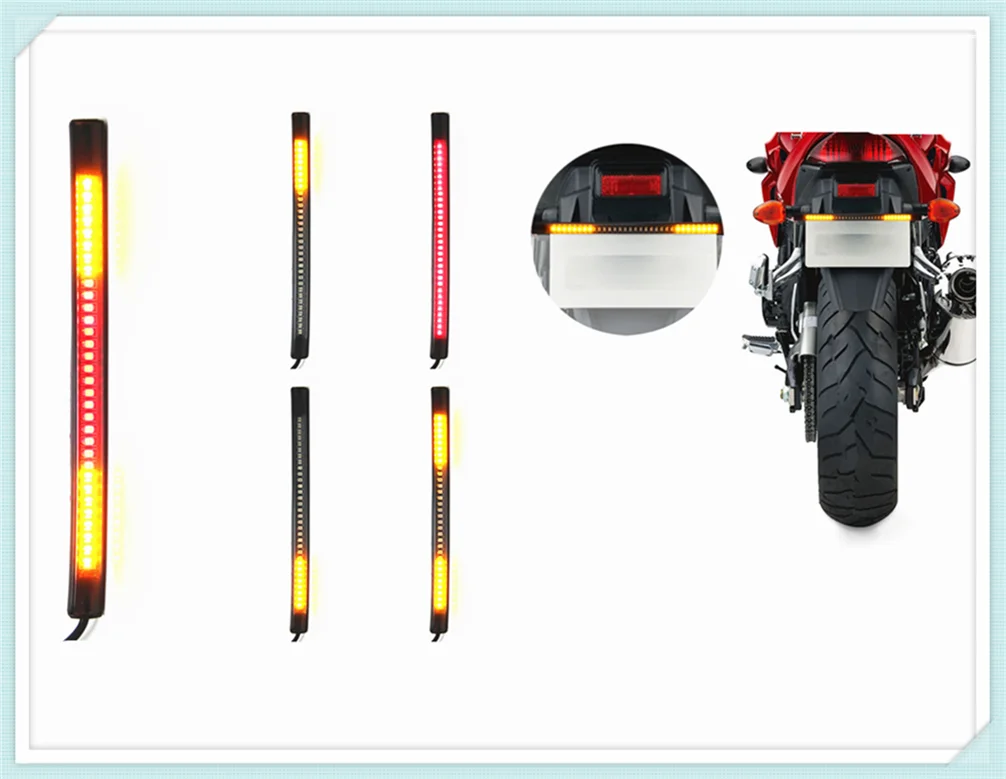 

Motorcycle accessories universal LED brake light steering lighting for SUZUKI GSF600 Bandit GS1000 GS500E GS550M GSX1100F Katana