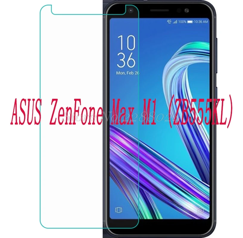 الهاتف الذكي الزجاج المقسى ل آسوس ZenFone ماكس M1 ZB555KL X00PD 9 H واقية من الانفجار طبقة رقيقة واقية واقي للشاشة غطاء الهاتف