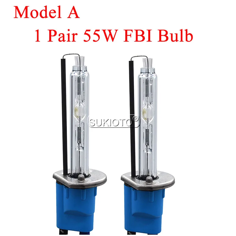 SUKIOTO 55W 5500K Fast Bright Car Headlight HID Kit Xenon H1 H7 H11 HB3 HB4 9012 D2H HID Replacement Bulb 55W F5 HID Ballast Kit (2)