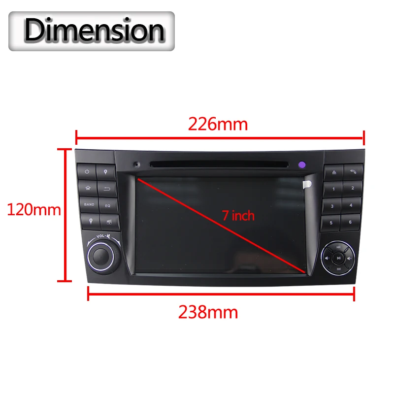Top Android 7.1 8.0 Car DVD Player For MERCEDES BENZ E class W211 G-Class W463 CLS W219 W209 GPS Navi Head Unit Video Player Wifi bt 4