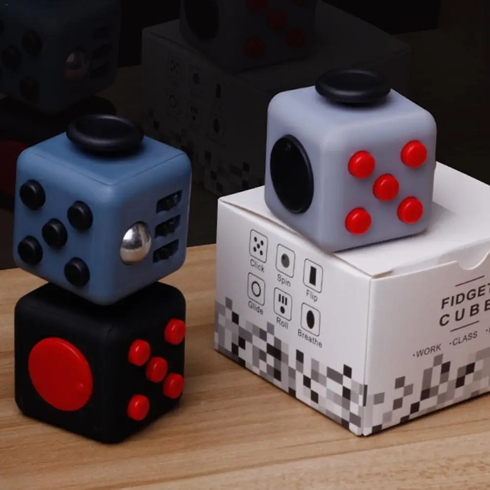 

Anti-stress Cube Desk Squeeze Cube Toys in Stress Relief Hand Magic Mini Cube Decompression Toys for Children Adult