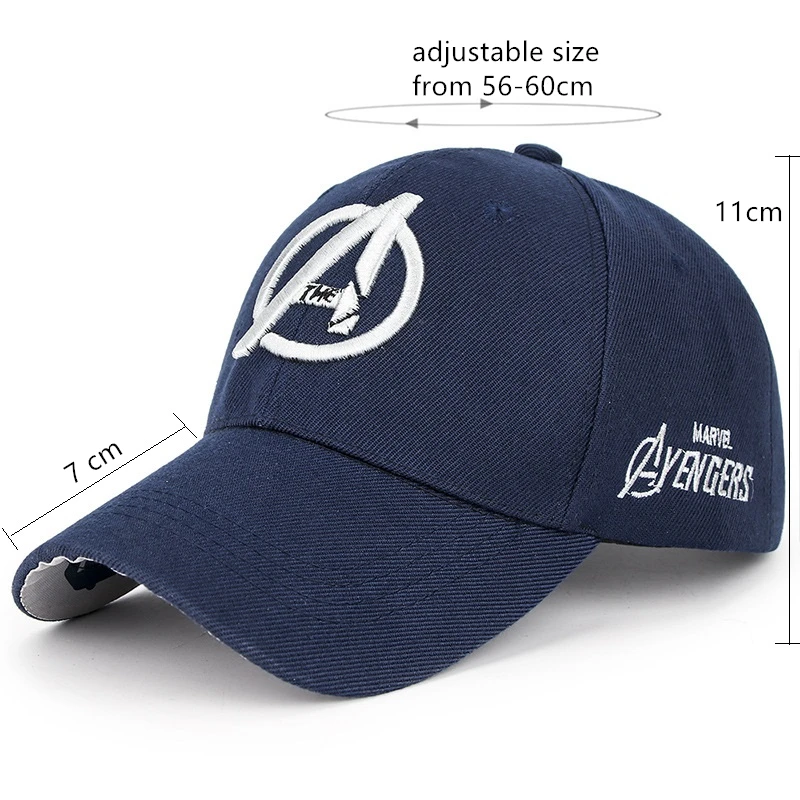 3D вышивка хлопок Бейсболка новая Marvel Мстители Кепка s Мужская Snapback шляпа для женщин Gorras Bone хип хоп Casquette