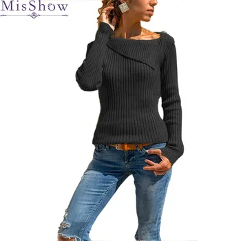 

Pull Femme 2019 Sweater Women Plus Size Black Pullover Knitted Spring Autumn Long Sleeve Casual Women Sweaters and Pullovers
