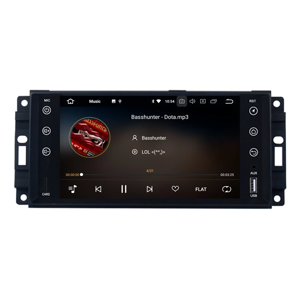 Perfect RoverOne Android 9.0 Car Radio Multimedia Player For Jeep Commander Compass Wrangler Unlimited Grand Cherokee For Dodge RAM 3