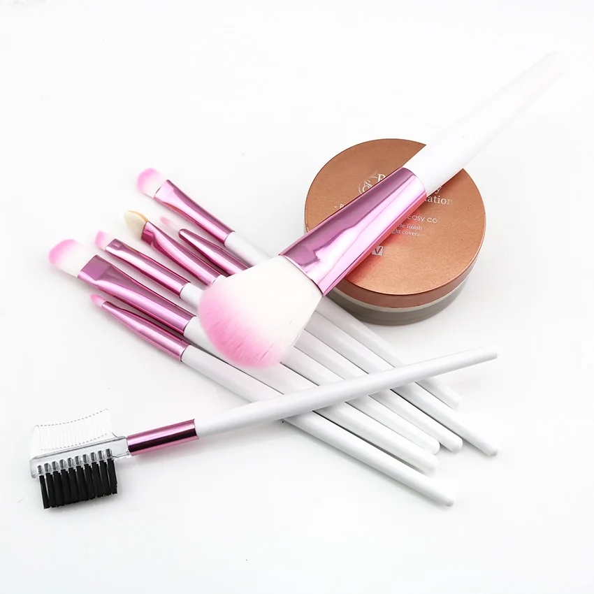 Odessy المكياج فرش 8 قطع فرشاة مجموعة المهنية لينة شعيرات فرشاة التجميل ماكياج أساسي فرش مع حقيبة أعلى جودة