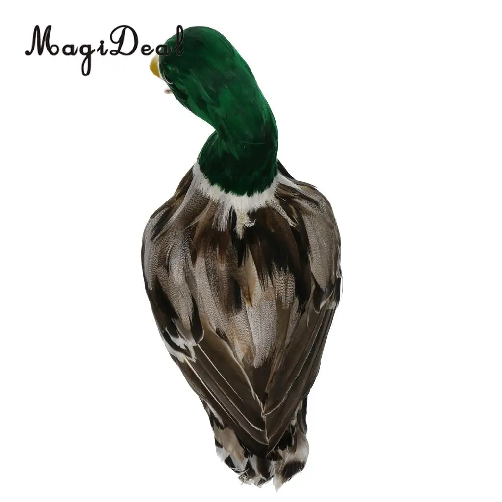 MagiDeal Various Realistic Duck Ornament Figure Outdoor Home Garden Water Pond Decoration DIY Vivid Artificial Feather Craft