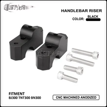 Мотоцикл черный CNC алюминиевый руль расширение Riser крепление подъемный зажим Чехол для Benelli BJ300 TNT300 BN300