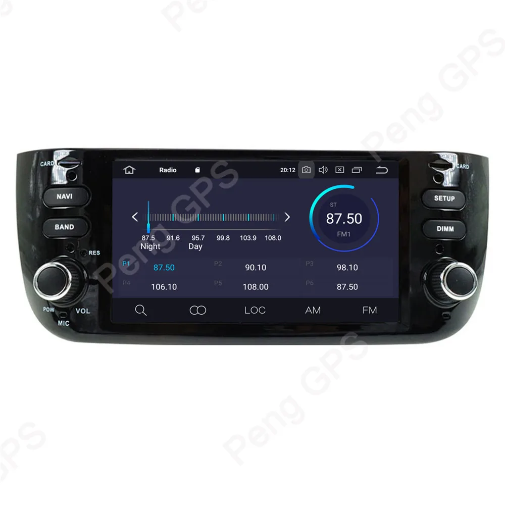 Excellent 8 Core 2 Din Car Radio Android 9.0 for Fiat Punto 2009-2015 Linea 2012 + GPS Navigation CD DVD Player Autostereo Multimedia Unit 4