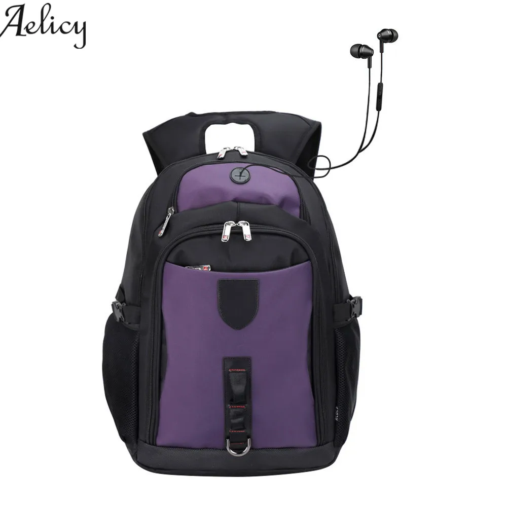 

Aelicy Oxford Large Capacity Laptop Backpack Fashion Men Zipper Waterproof Laptop Backpacks Men Women Fashion Travel 2018 NEW !!