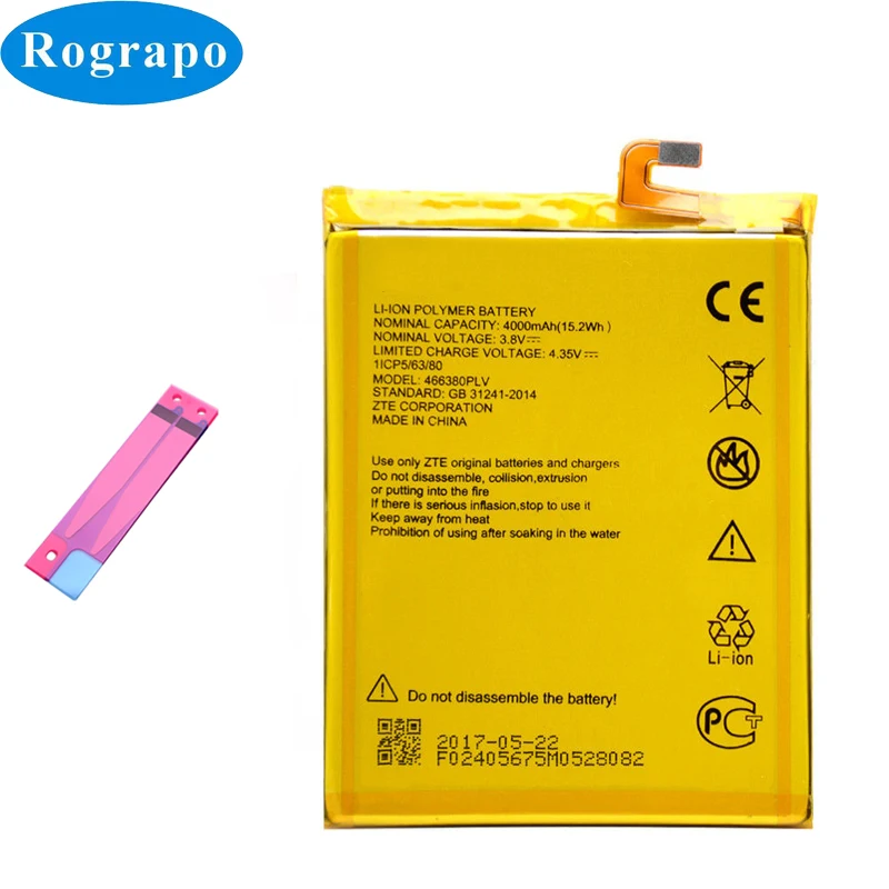 

4000mAh 466380PLV 466380PVL Replacement Battery Baterij For ZTE Blade A610 A610C A610T BA610C Mobile Phone Batteries Accumulator