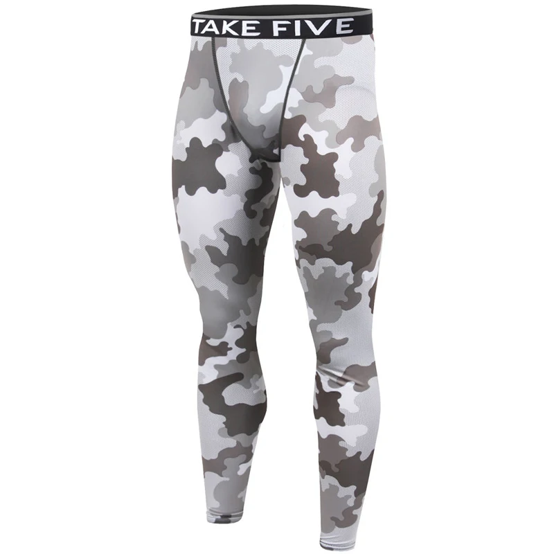 

New Edition Take Five Men's Skin Tights Compression Gary Camouflage Long Pants