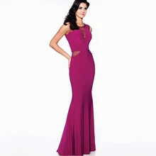 Sexy See-through Meerjungfrau Abendkleider 2016 Mode Strass Satin Formale Kleider Party Kleid Vestidos de Noite Longo
