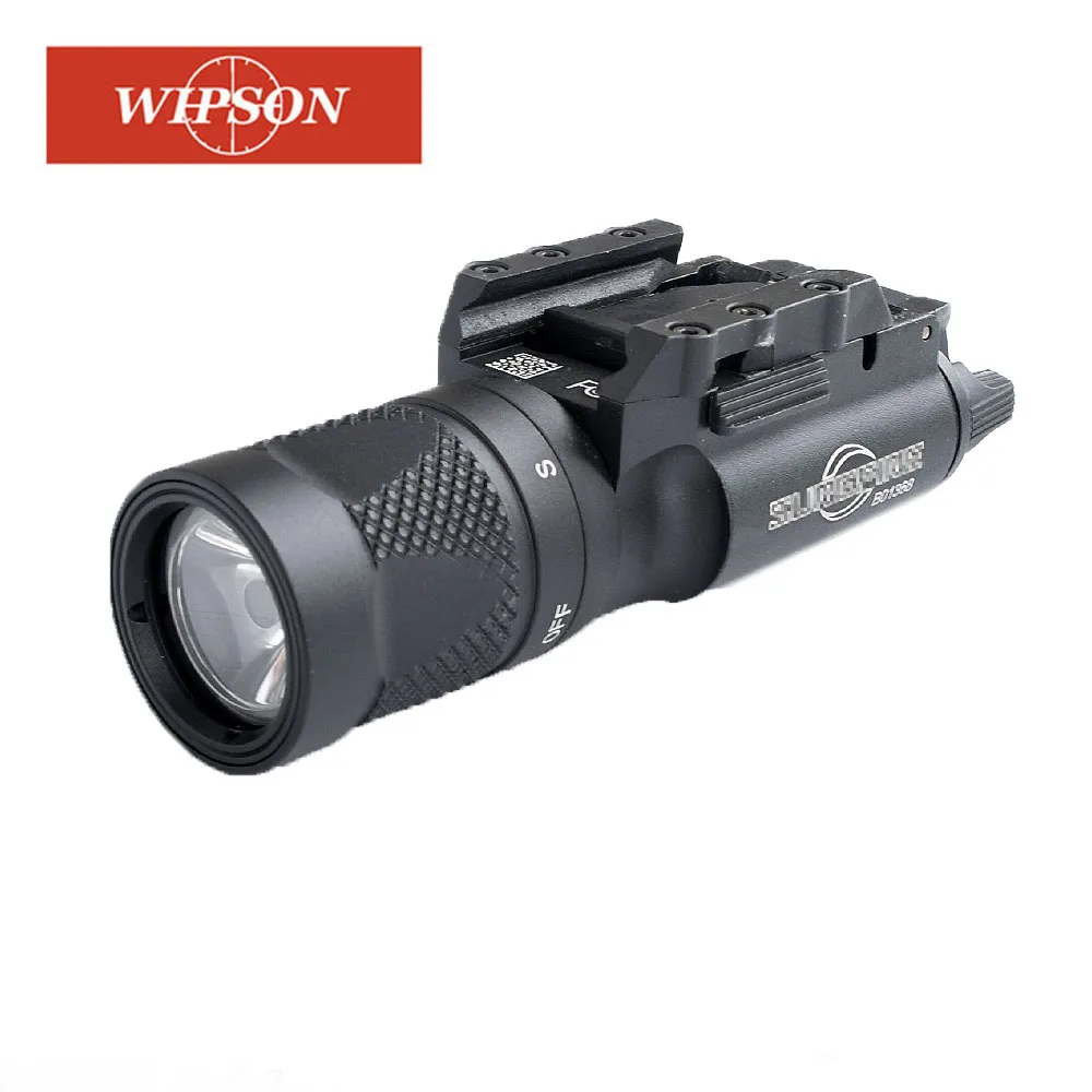 

WIPSON X300V Flashlight Waterproof Weapon Light Pistol Gun Lanterna Rifle Picatinny Weaver Mount For Hunting