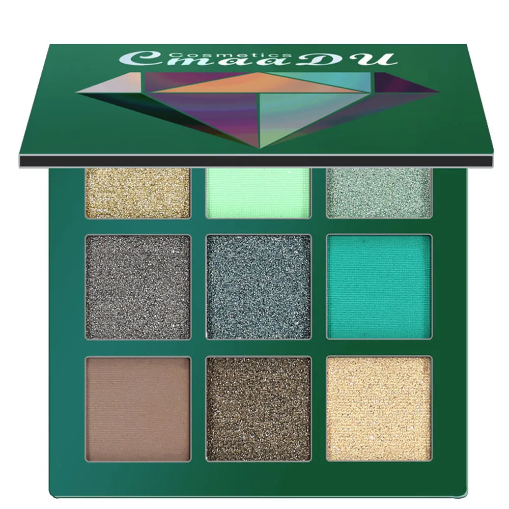 

Cosmetic Matte Eyeshadow Cream Makeup Palette Shimmer Set 9 Colors Eyeshadow
