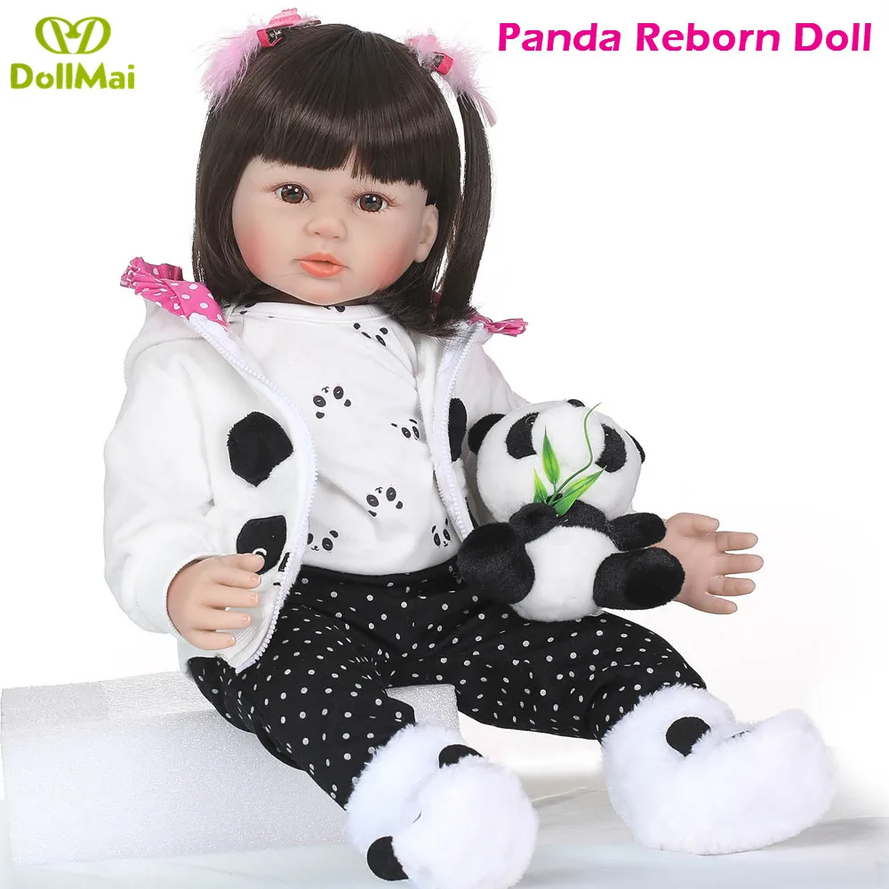 

23"58cm realistic vinyl silicone reborn babies dolls toy toddler newborn vivid girl babies princess doll birthday play house toy
