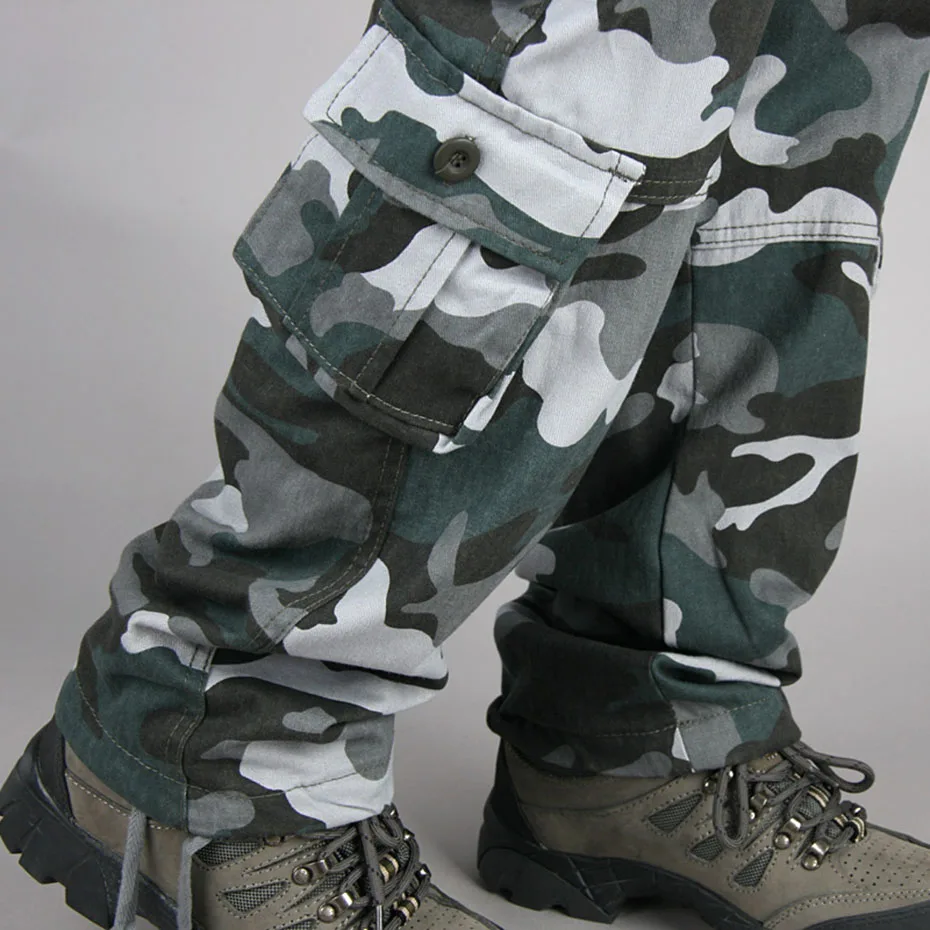 Zogaa 2019 новые штаны для бега мужские Камуфлированные штаны, милитари, хлопковые весенне-осенние шаровары, мужские брюки, камуфляжные мужские