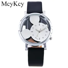 McyKcy 2016 Fashion Mickey Mouse Cartoon Watch Women Casual Quartz Watch Ladies Wristwatch Girls Clock Relogio Feminino M15