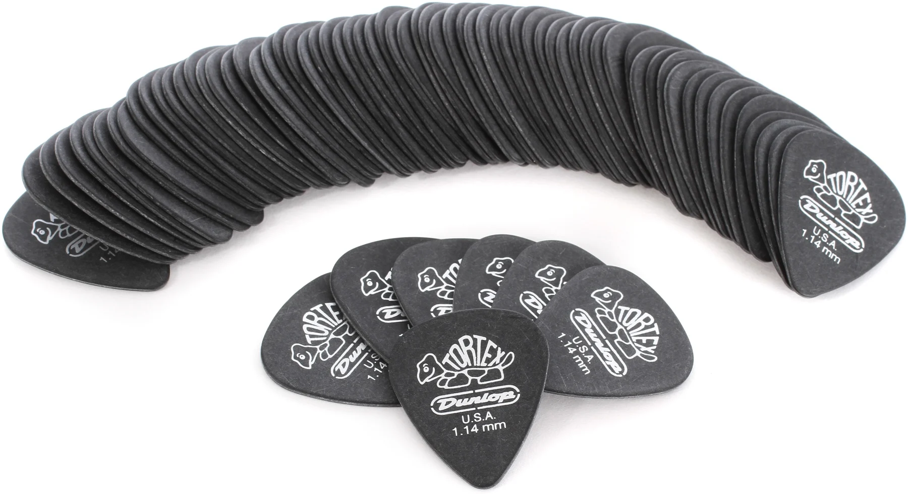 

Dunlop Tortex Pitch Black Standard Guitar Pick Plectrum Mediator, 1/piece