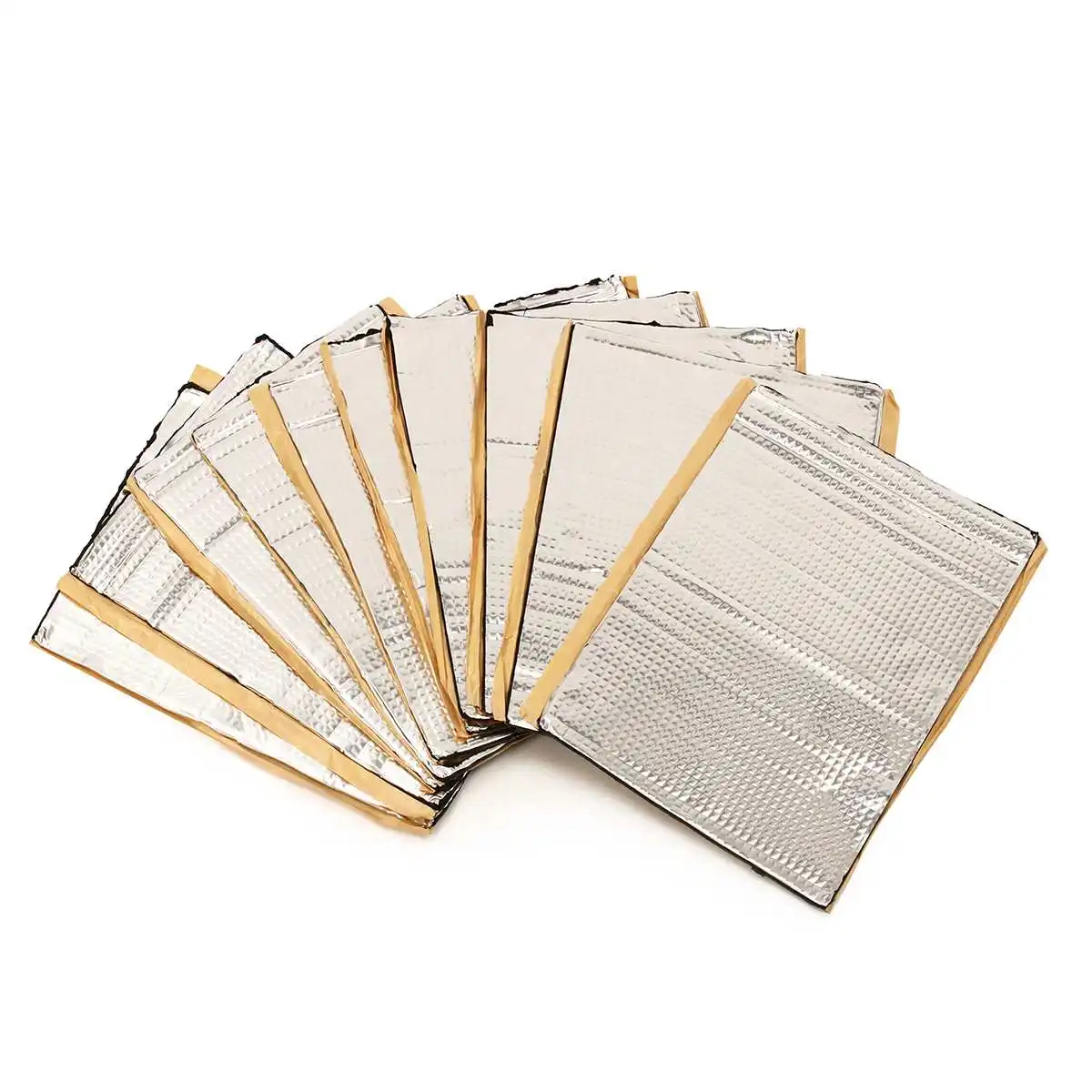 

10Pcs Automobiles Car Sound Deadening Vibration Sound Proofing Damping Mat Heat Noise Shield Insulation Deadener 270x375mm 4mm