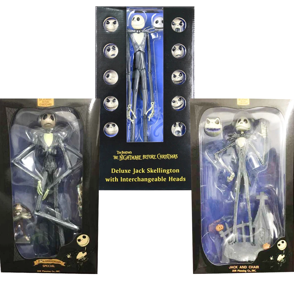 The Nightmare Before Christmas Figure Jack Chair Special Ver 12 Face Jack Skellington Figure PVC Action Figures Christmas Gift (1)