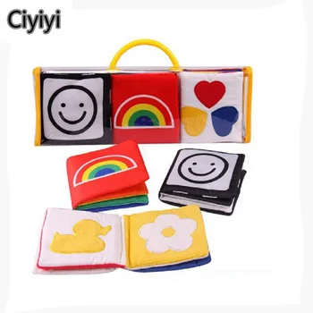 

3pcs/set Lovely Mini Baby Early Education Book Toy Newborn Baby Activity Training Rattle Birthday Jouet Gift For Children