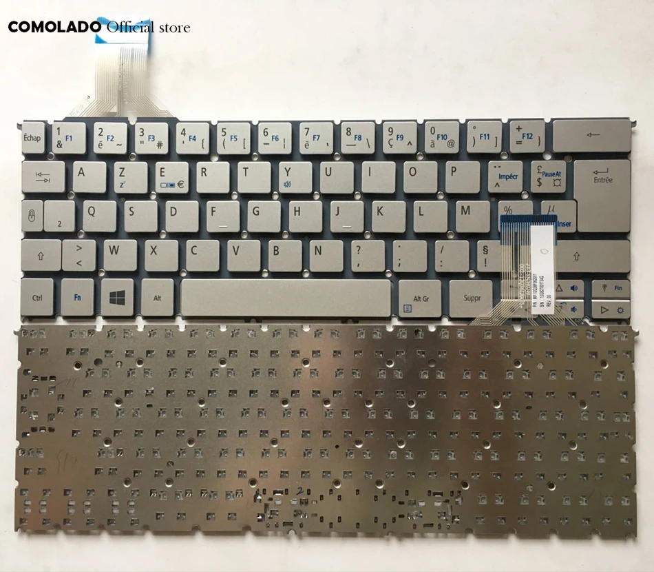 FR French Keyboard For Acer P3-131 P3-171 P3-171-6408 P3-171-6820 Silver Without Frame Keyboard FR Layout