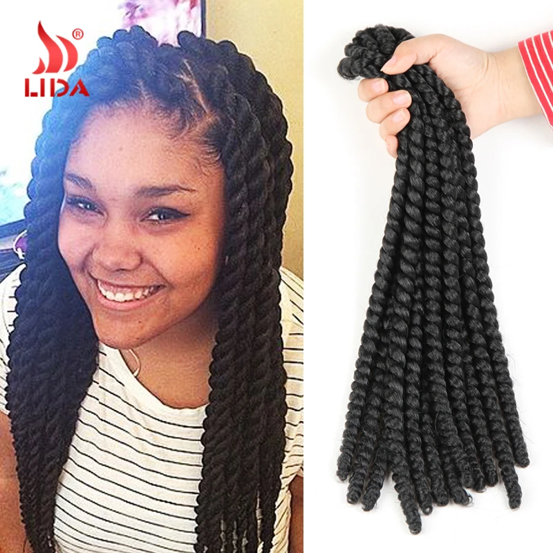 New Hot Medium Box Braids Freetress Bulk Crochet Latch Hook Braiding ...