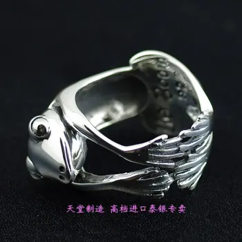 

925 pure silver frog thai silver ring