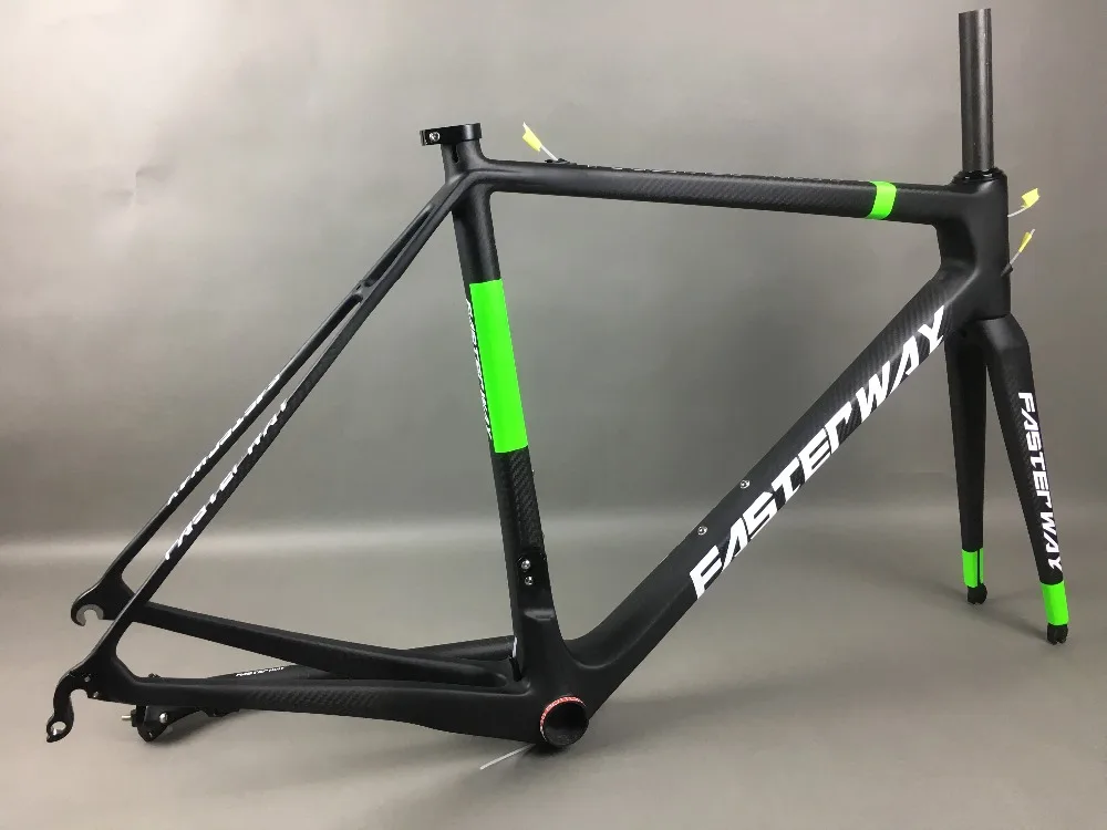 Discount classic design FASTERWAY PRO full black with no logo carbon road bike frameset:carbon Frame+Seatpost+Fork+Clamp+Headset,free ems 48