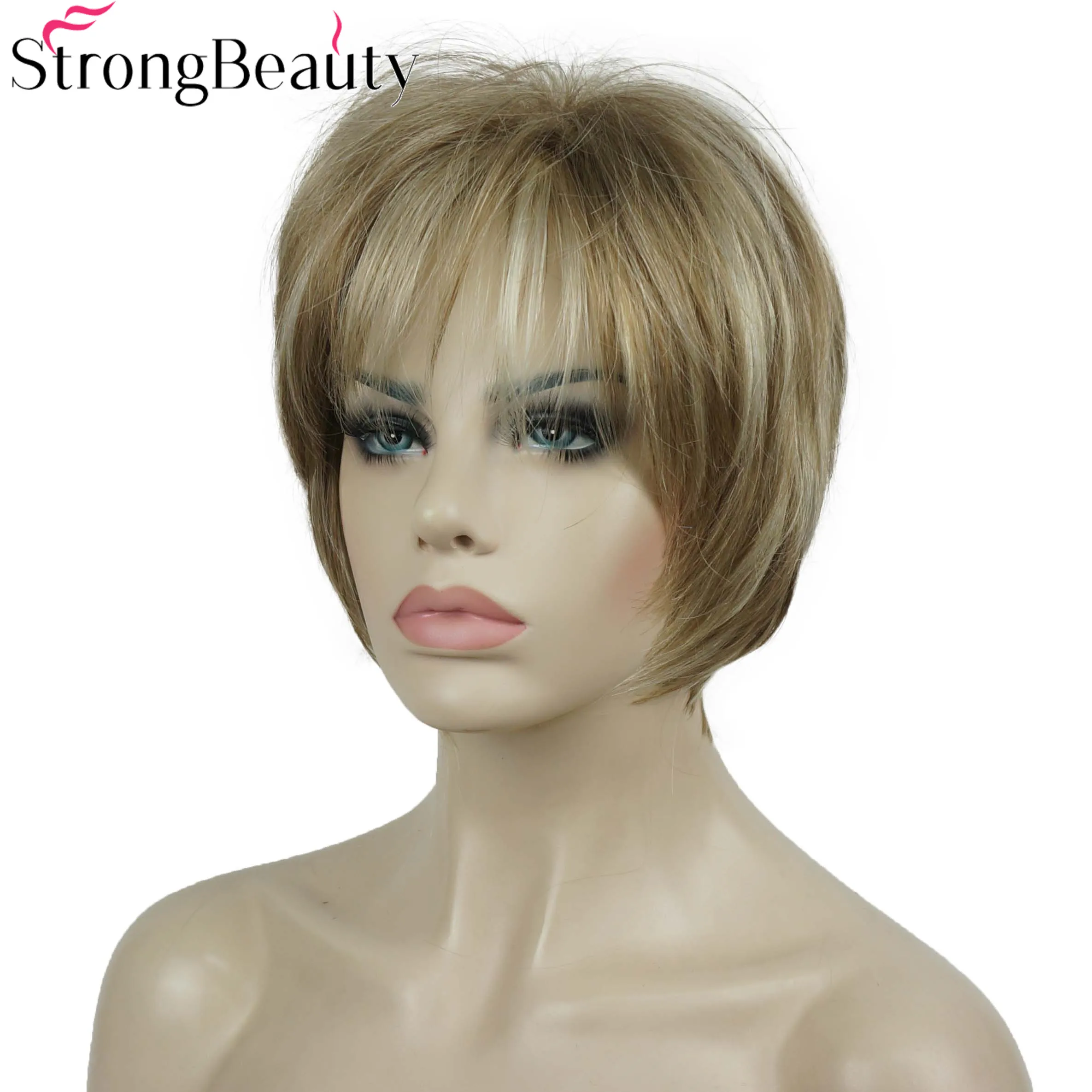 

StrongBeauty Synthetic Wig Short Straight Wigs Women's Hair Natural Wig