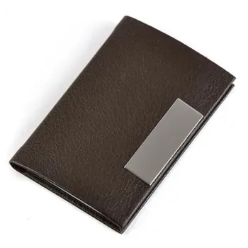 

Lovely Brown Business Name Card Holder Case Organizer