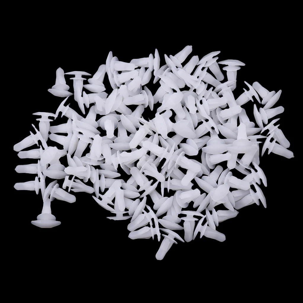 100 Pieces Car Door Sealing Strip 7.8mm Push Plastic Rivets Retainer Clips Light Weight Excellent Insulation