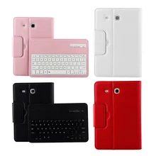For Samsung GALAXY Tab E 9.6 T560 T561 Magnetic Removable Wireless Bluetooth Keyboard Portfolio Folio PU Leather Case Cover