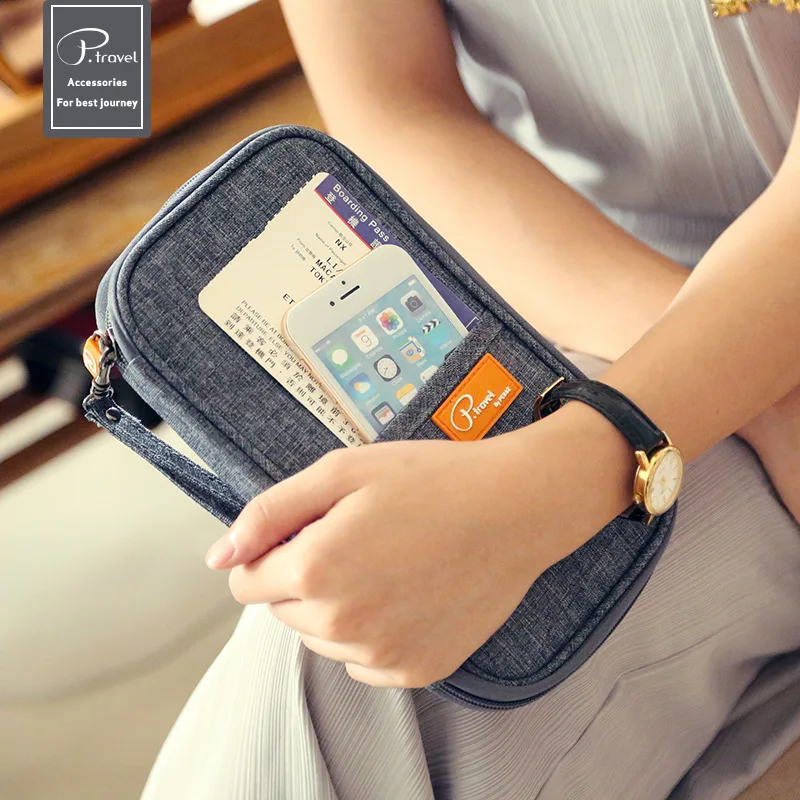 

Travel Organizer Minimalist Credit Card Holder Wallet Oxford Cloth Passport Cover