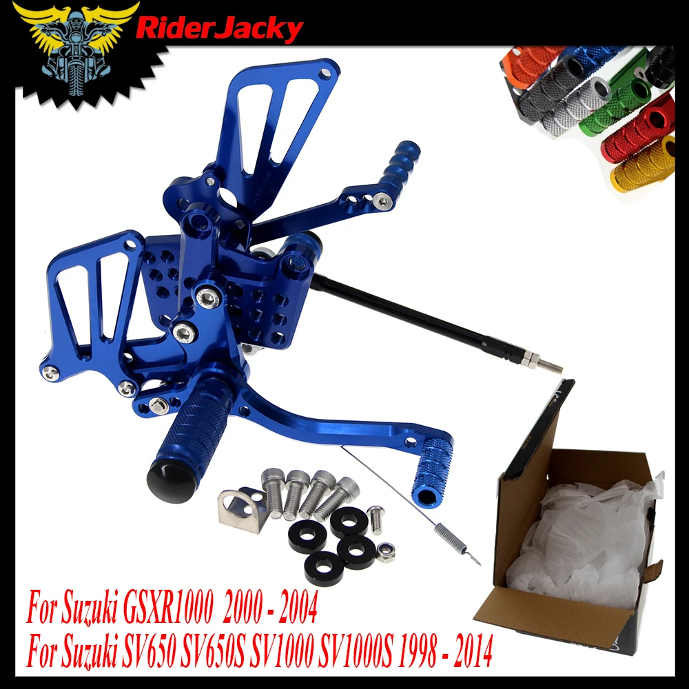 Подножка для мотоцикла подножки ног Suzuki SV650 SV650S SV1000 SV1000S 1998 2014 GSXR1000 2000 04|Подставки