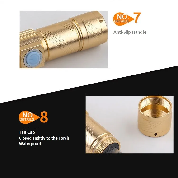 Mini USB Flashlights Torch Description 5