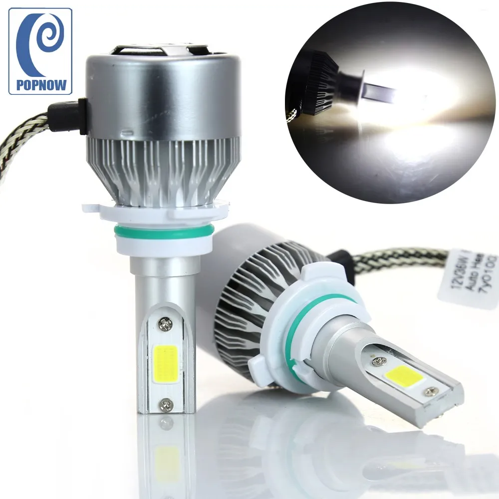 

POPNOW 2x 36W 9006 HB4 Auto Cob LED Headlight Bulbs Low Beam White Light 6000K For Toyota Tundra 2000-2006 #7053