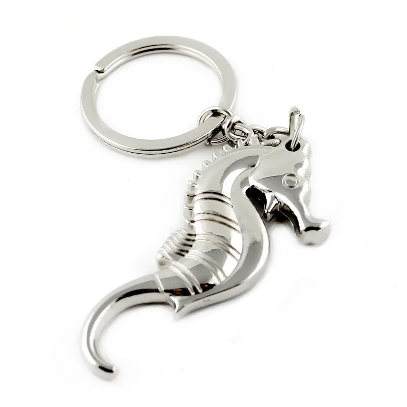 

Metal key ring style Bottle opener Hippocampus Shape Trinket Beer portable Opener Keychain For Outdoor KP056