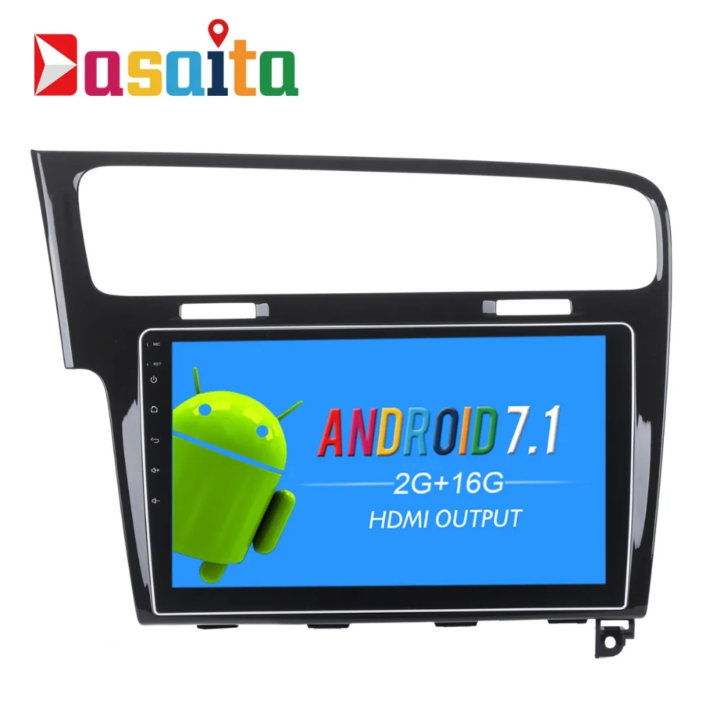 Perfect Dasaita 10.2" Android 7.1 Car GPS Player Navi for VW Golf 7 2013 with 2G+16G Quad Core Car Stereo Multimedia Bluetooth No DVD 1 Perfect Dasaita 10.2" Android 7.1 Car GPS Player Navi for VW Golf 7 2013 with 2G+16G Quad Core Car Stereo Multimedia Bluetooth No DVD 1