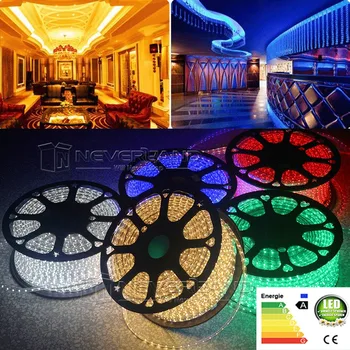 

100M 60 LEDs/ meter Ultra Bright 5050 SMD LED Outdoor Garden Home Strip Rope Light Waterproof