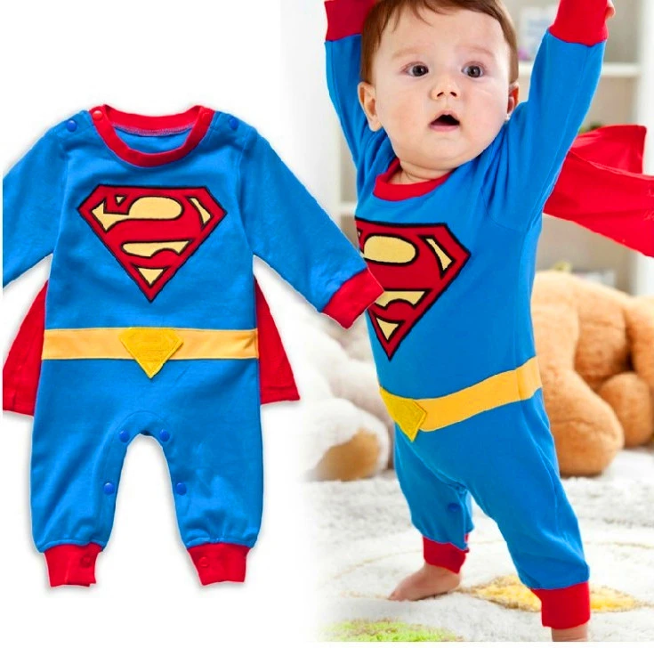 superman romper baby