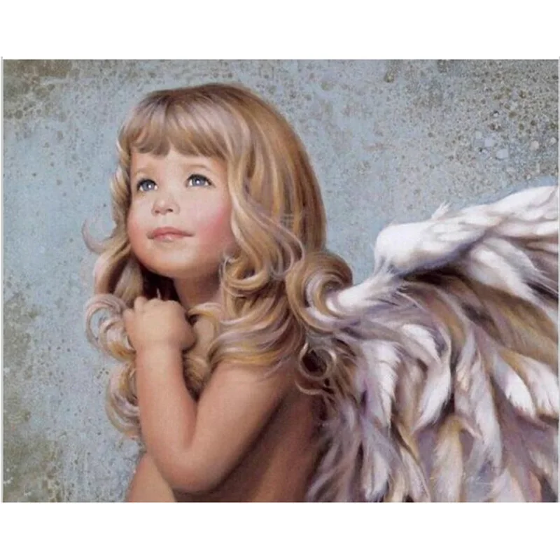 

DIY Fairy Angel Digital Oil Painting By Numbers With Frame Home Decor Wall Art Pictures For Living Room Coloring Paint By Number