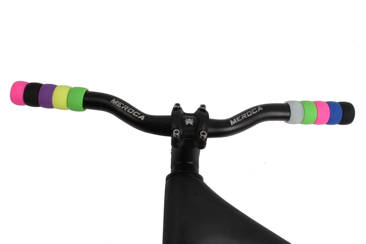 Складной велосипед MTB Горный для велосипеда из силикона бар раздвижные шаг сбалансированные ручки-кольца цветной руль