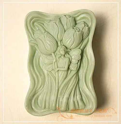 

The Flower Child Lunlun Rose Silicone Soap mold Handmade 3d silicone mould DIY Craft molds S111