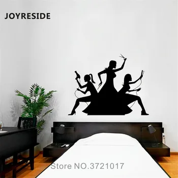 

JOYRESIDE Salon Haircut Wall Decal Hairdressing Girls Wall Sticker Fashion Vinyl Decor Home Rooms Decor Interior Designed A1038