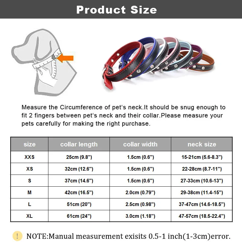 Мягкий кожаный ошейник для собак удобные мягкие ошейники из натуральной кожи для домашних животных всех размеров для собак кошек Белый Красный Фиолетовый Синий Розовый Коричневый