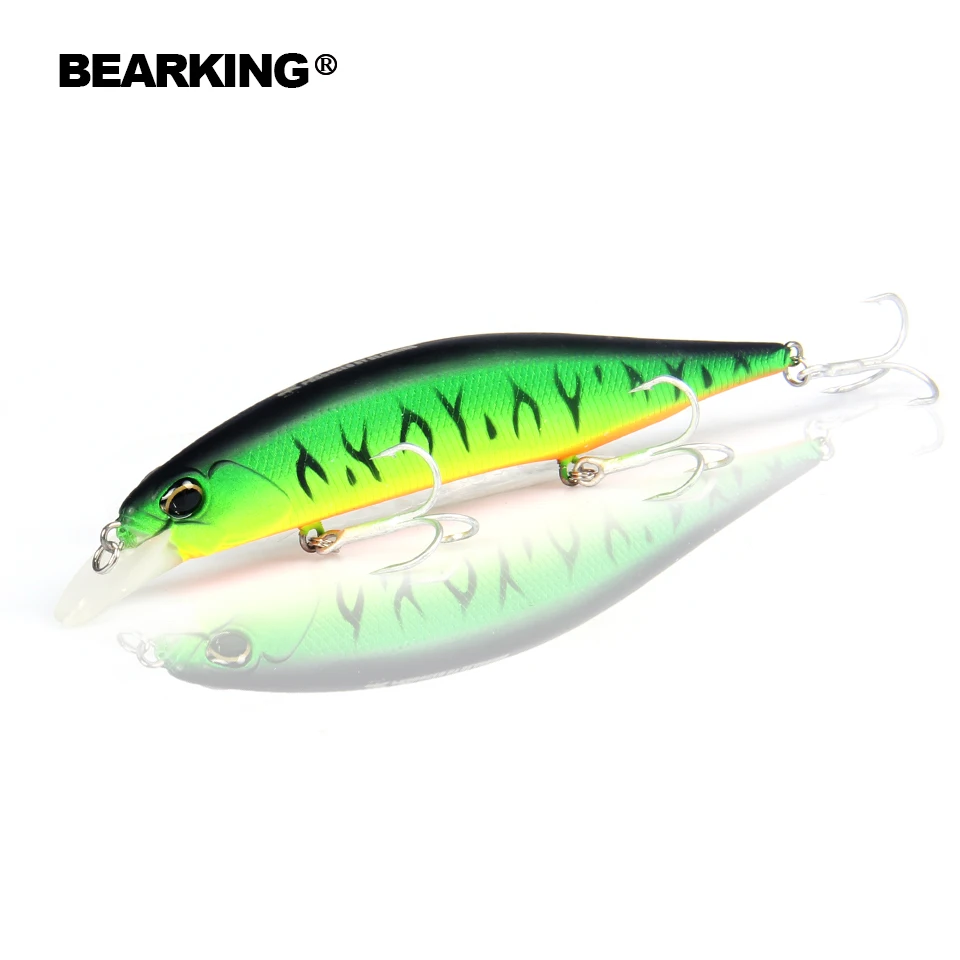 Retail Bearking hot model fishing lures hard bait different colors for choose 120mm 18g  minnow,quality professional minnow