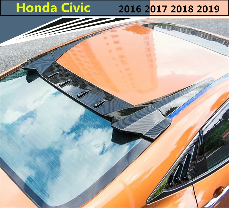 Высокое качество автомобиля Топ спойлер для Honda Civic 2016 2017 2018 2019 крыло Спойлеры